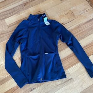 FIGS on-shift NAVY jacket! XS